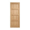 Oak Shaker 4 Panel Pre-Finished Internal Door - 1981mm x 686mm