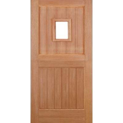 Stable Straight Top Hardwood M&T 1 Unglazed Light Panel External Door - 1981mm x 762mm