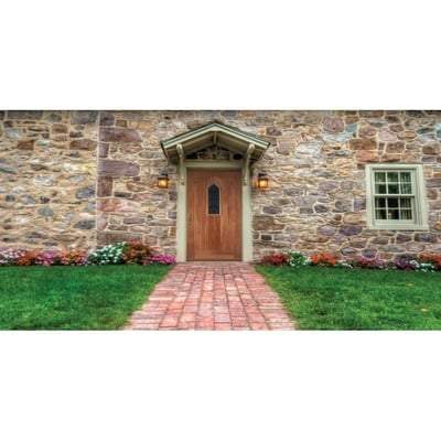 Westminster Oak Unfinished 1 Lead Glazed Light Panel External Door - 1981mm x 762mm