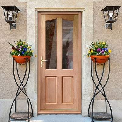 Richmond Hardwood M&T 2 Unglazed Light Panels External Door - 1981mm x 838mm