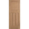 Oak DX 30's Style Un-Finished Internal Door - 1981mm x 711mm