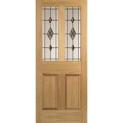 Oak Malton Smoked ABE Lead Glass Pack - 875mm x 179mm