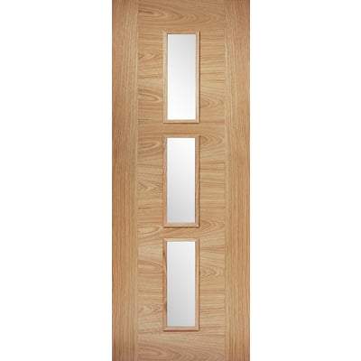 Oak Sofia 3 Light Panel Pre-Finished Internal Door - 1981mm x 762mm