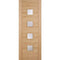 Oak Vancouver 4 Light Brilliant Cut Glass Pre-Finished Internal Door - 1981mm x 838mm