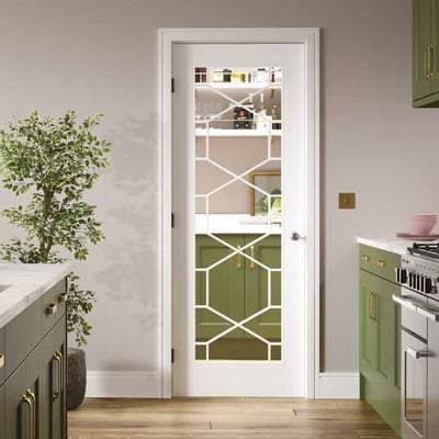 Orly White Primed Glazed Light Panels Interior Door - 1981mm x 686mm