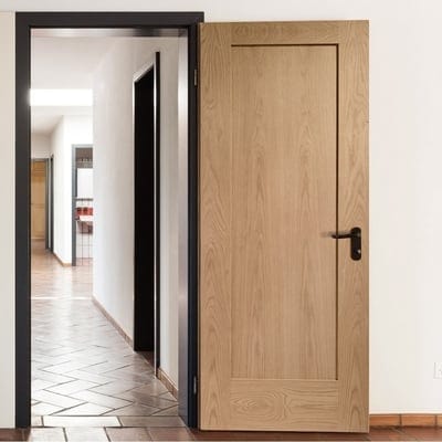 Oak Pattern 10 - 1 Panel Un-Finished Internal Door - 1981mm x 838mm