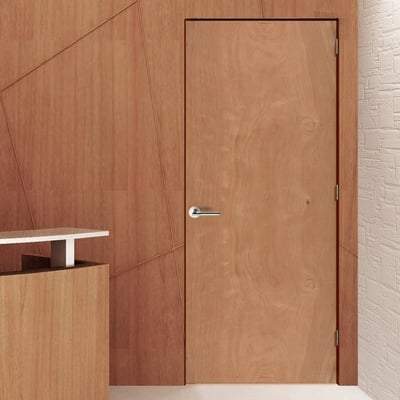 Blank Hardwood Lipped External Fire Door FD30 - 1981mm x 686mm