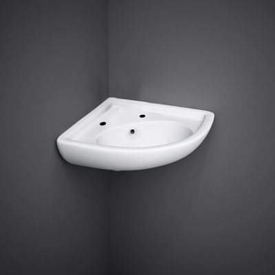 Corner Basin in Alpine White - All Styles