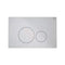 Matt Chrome Flush Plate with Matt Chrome Push Plates - All Styles