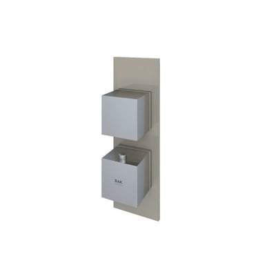 Square Single Outlet Thermostatic Concealed Shower Valve - All Colours