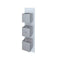 Square Dual Outlet Thermostatic Concealed Shower Valve