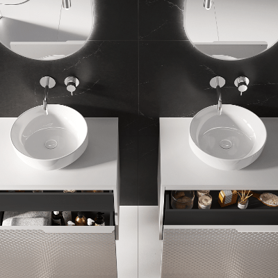 Aquatrend 420mm Countertop Round Basin inc Waste - All Colours