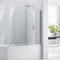 Aquaglass 8mm Square Bath Screen with 180 Degree Opening - 1500 x 800mm