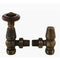 Angled Thermostatic Valve Lockshield Rounded - All Finishes
