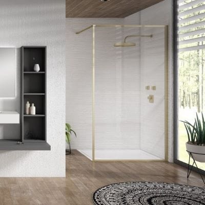 Velar+ Walk-in Panel w/ Stabilising Bar - All Sizes