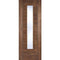 Vancouver Walnut Laminated 1 Glazed Clear Light Panel Interior Door - 1981mm x 762mm
