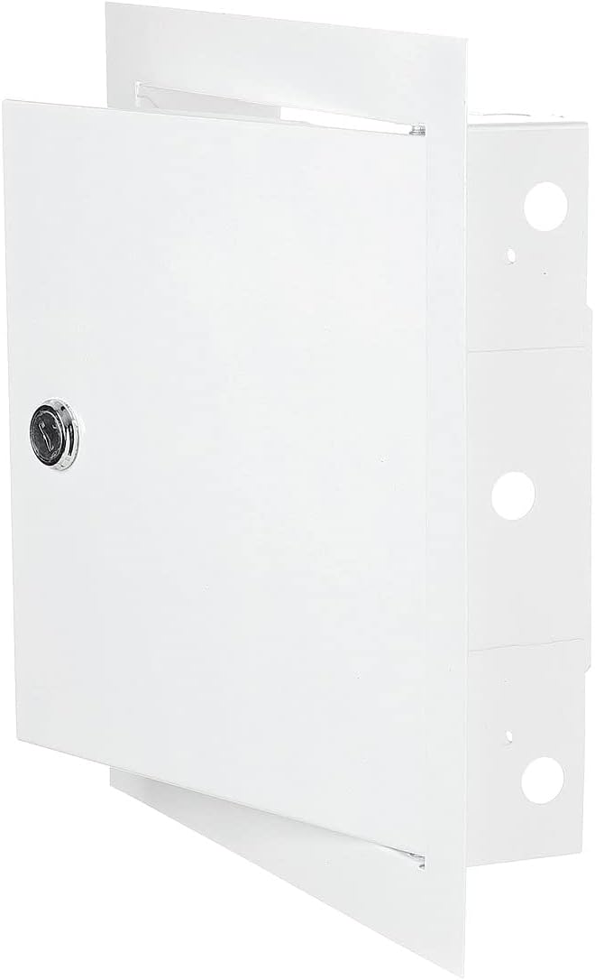 Access Panel Door Metal With Lock, White 200mm x 300mm