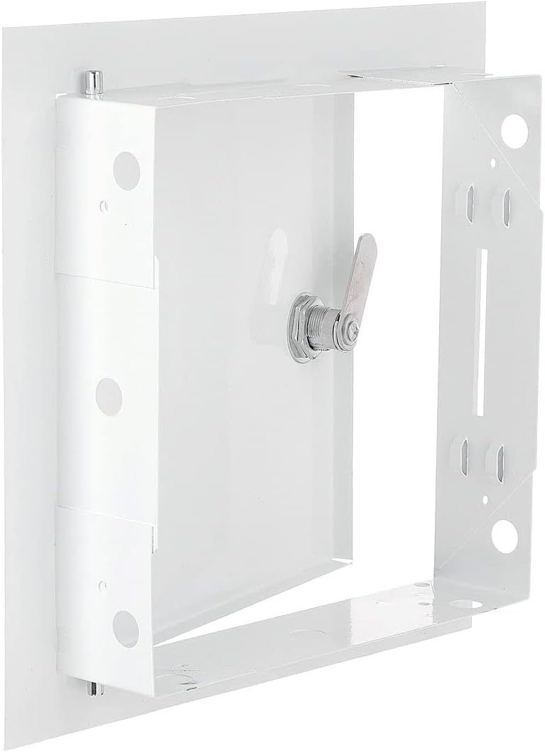 Access Panel Door Metal With Lock, White 150mm x 200mm