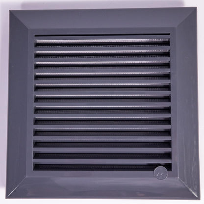 Louvre Vent Graphite Duo Smart 135G 135mm With Fly Mesh