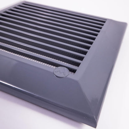 Louvre Vent Graphite Duo Smart 135G 135mm With Fly Mesh