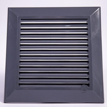 Louvre Vent Graphite Duo Smart 135G 135mm With Fly Mesh