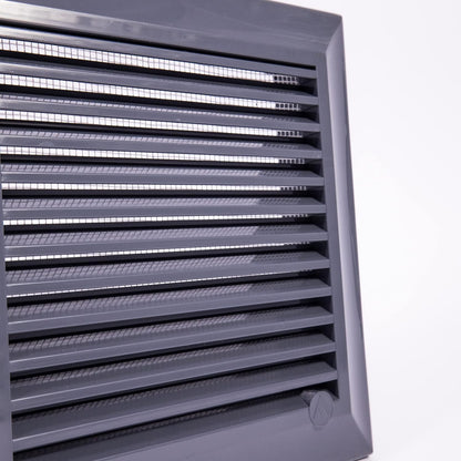Louvre Vent Graphite Duo Smart 140/210 140mm X 210mm With Fly Mesh