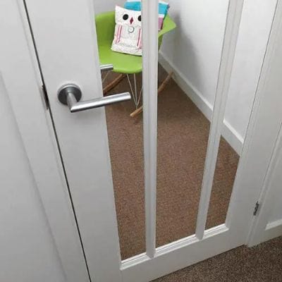 Trinidad White Primed Glazed Internal Door - All Sizes