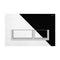 Polished Chrome Flush Plate with Matt Chrome Surrounding Rectangular Push Plates