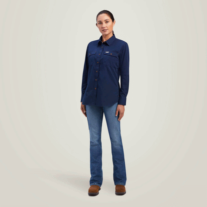 Ariat P20340 Womens Rebar Washed Twill Work Shirt