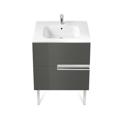 Victoria-N Unik 2 Drawer Vanity Unit With 600mm Basin - All Colours