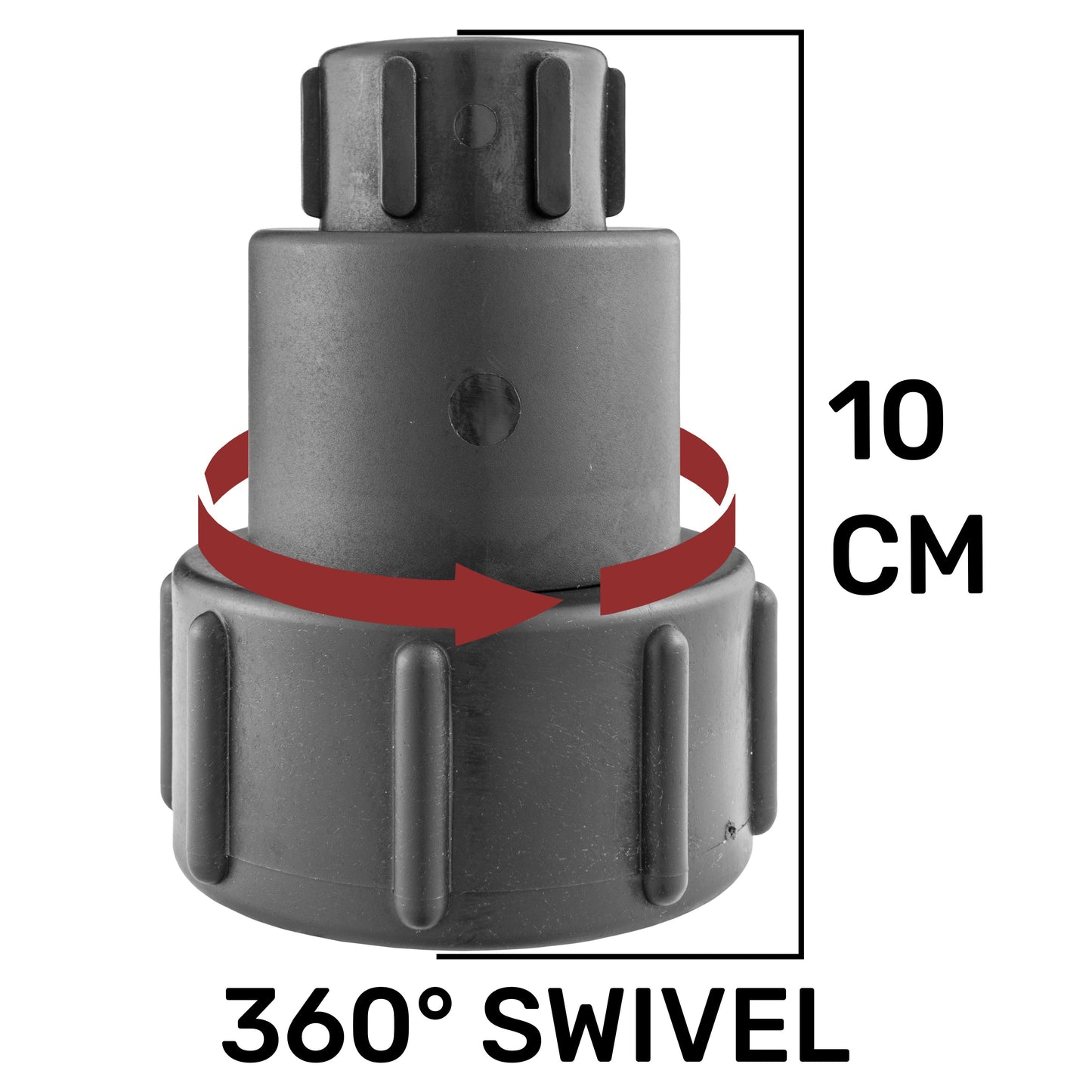 IBC 2” S60X6 – 3/4" BSPF Extender Adaptor with Butterfly Valve and Male Quick Connector