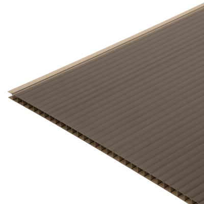 Twinwall Polycarbonate Sheet Bronze 3000mm x 1000mm x 10mm