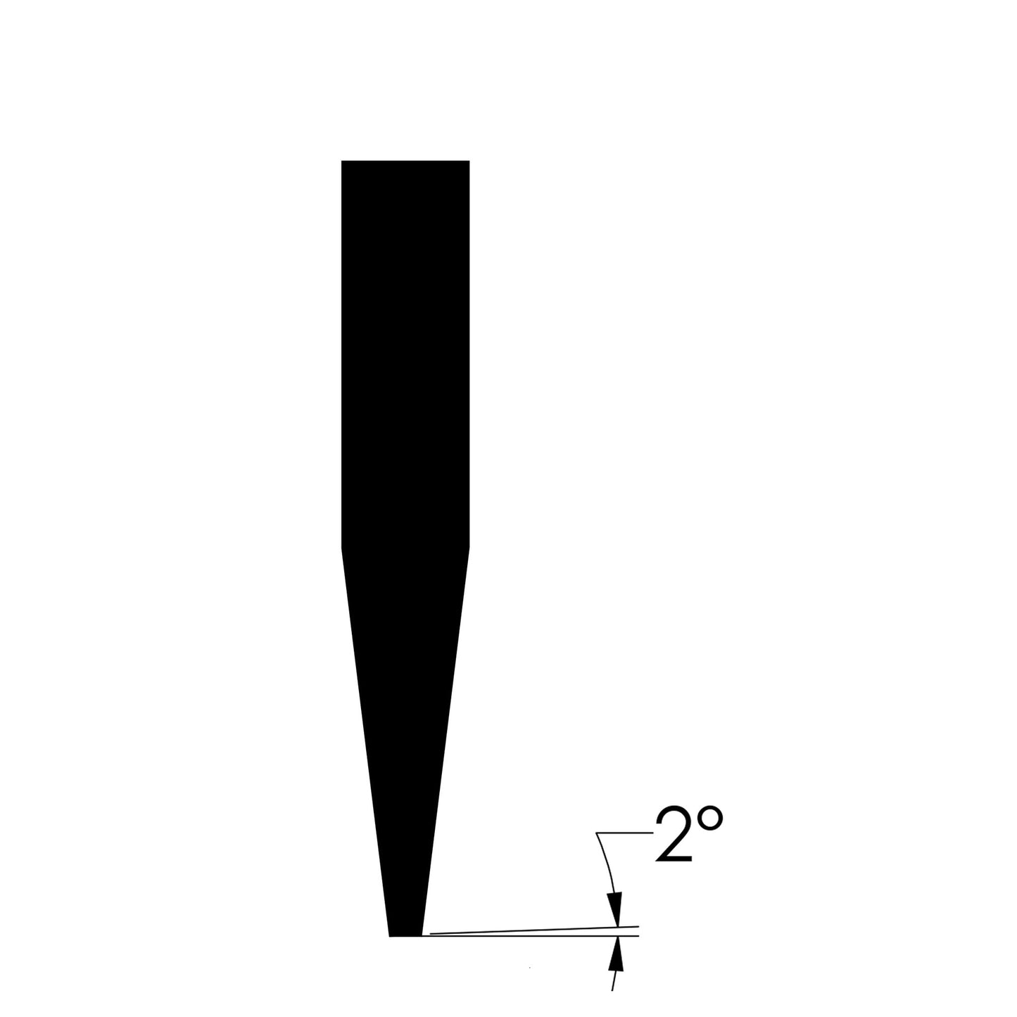 Bon Tool Stone Pitching Chisel - 2" x 7" (11-201)