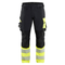Blaklader 1126 Hi-Vis 4-Way Stretch Kneepad Trousers Black/Yellow