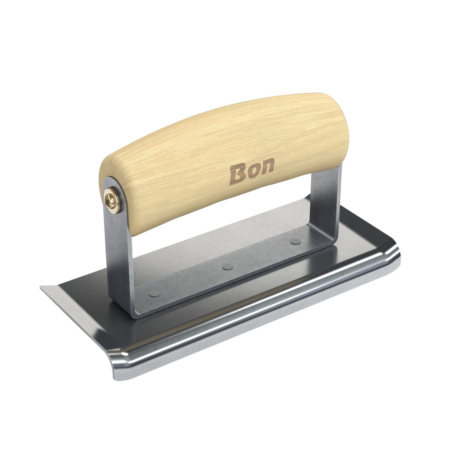 Bon Tool Curved End Concrete Edger - Wood Wave Handle