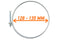 Double Wire Hose Clamp Galvanised 128mm-135mm