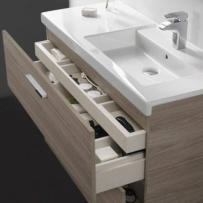 Prisma Ceramic 900mm Wall Hung Basin (Left & Right Side) - 1 Tap Hole