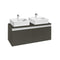 Heima Wall Hung 1200mm Bathroom Vanity Unit - Dark Grey