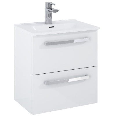 Aquatrend - 2 Drawer Wall Hung Base Unit & Basin - All Colours