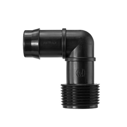 IBC 2” S60X6 Cap with Lever Valve and 20mm Barbed Elbow