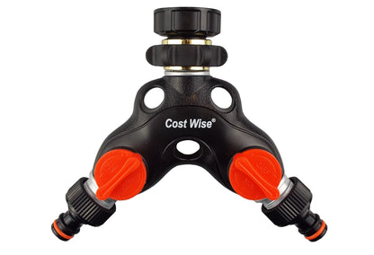 Double Tap Connector with Valves Metal