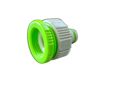 Female Tap Connector 3/4" or 1/2" BSP Female, Green/Gray