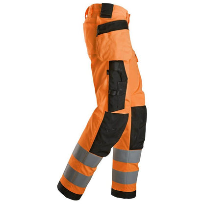 Snickers 6743 Hi-Vis Class 2 Women's Stretch Trousers Holster Pockets