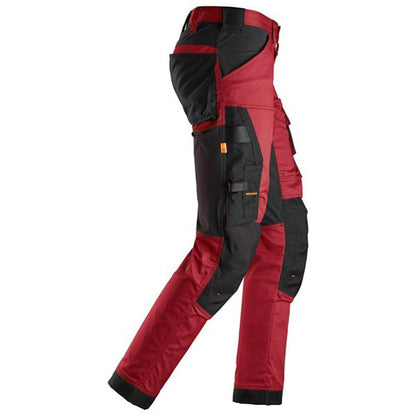 Snickers 6341 AllroundWork Stretch Trousers Red