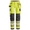 Snickers 6268 ProtecWork Stretch Work Trousers Holster Pockets, High-Vis Class 2