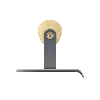 Bon Tool Curved End Concrete Edger - Wood Wave Handle