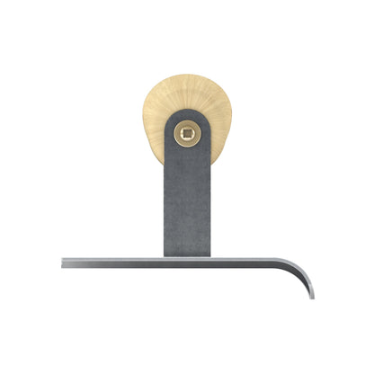 Bon Tool Curved End Concrete Edger - Wood Wave Handle