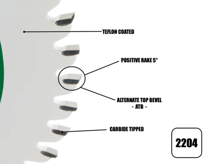 160mm x 20mm x 2.2mm 48 Tooth Track/Circular Saw Blade - 2204