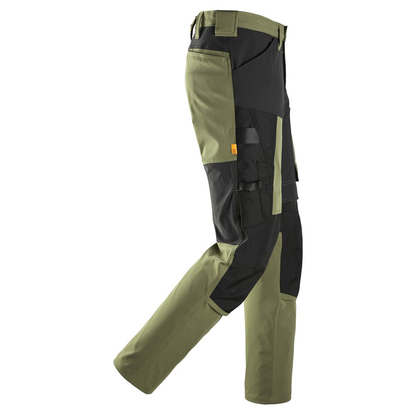 Snickers 6318 AllroundWork 4-Way Stretch Trousers Khaki Green