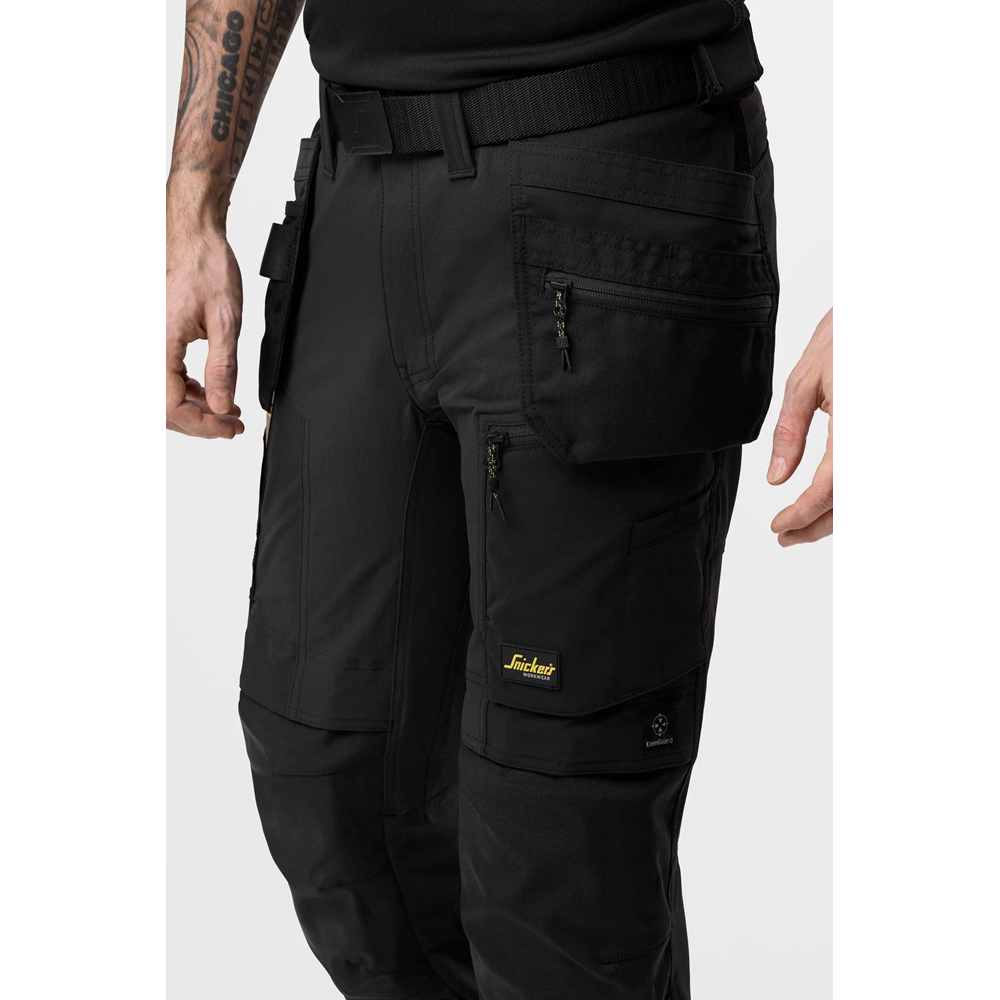 Snickers 6218 AllroundWork Holster Pocket 4-Way Stretch Trousers Steel Grey